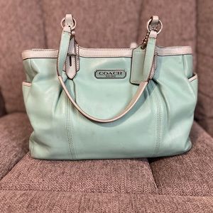 Teal Coach bag